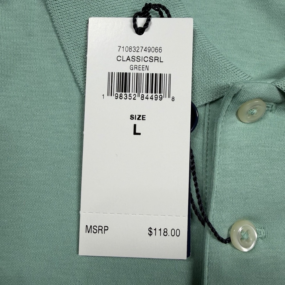 $118 Polo Ralph Lauren Men's Polo Shirt Large Slim Fit Short Sleeve Casual Green - Picture 4 of 9